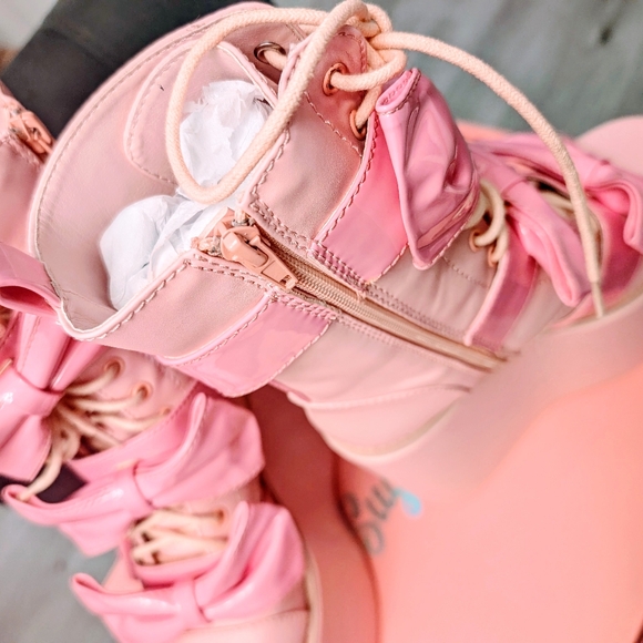 SOLD NIB Sugar Thrillz Big Bow Traitor Boots - Picture 8 of 11